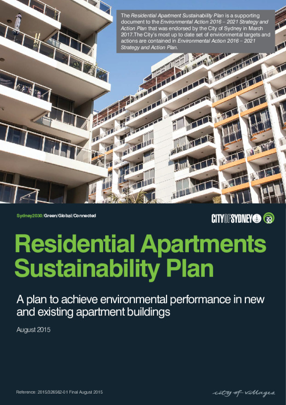 FINAL Residential Apartments Sustainability Plan 2015