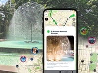 Sydney Culture Walks app showcasing El Alamein Memorial Fountain in Potts Point.