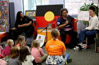 Kids listen to talk