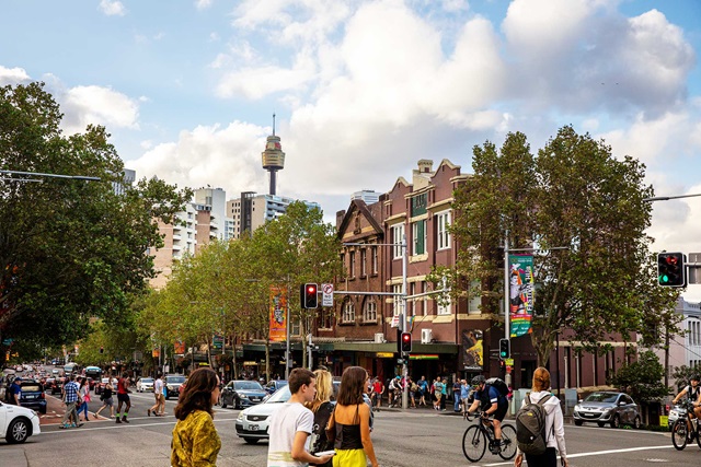 Oxford Street, Darlinghurst Sydney - 28th February 2020. Street scenes along Oxford street in Darlinghurst.