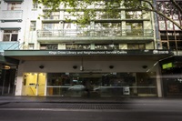 Exterior of the Kings Cross library and neighbourhood service centre. 