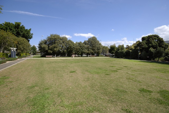 Grassed area at Beaconsfield park