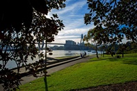 Waterfront view from the park