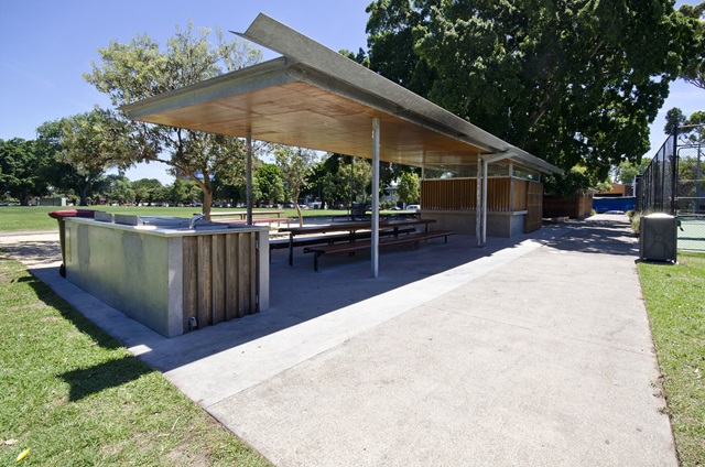 A barbeque area in Turruwull Park.