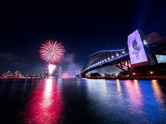Fireworks over Sydney Harbour