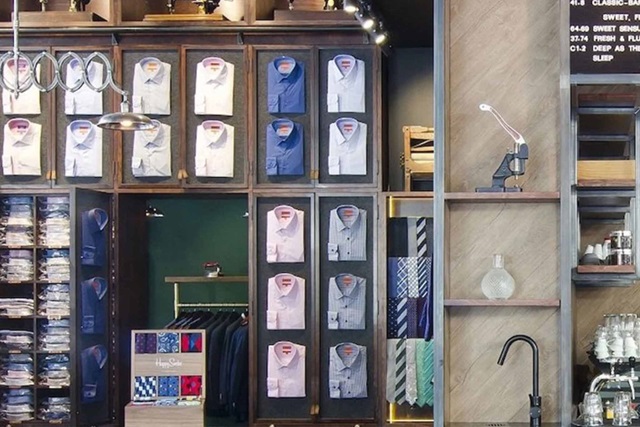 Inside a retail shop