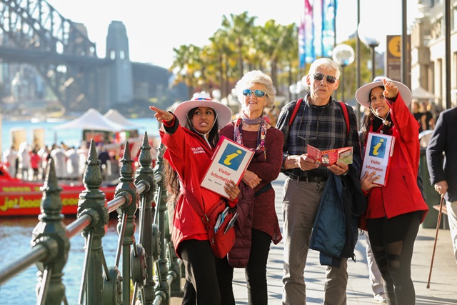Tourists at Circular Quay