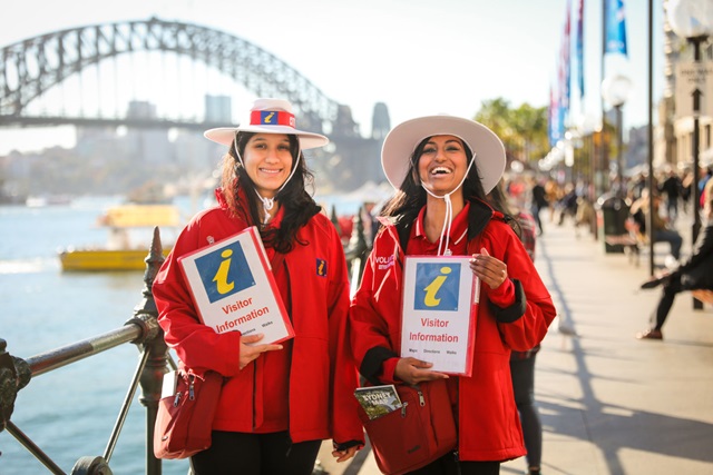 Two Sydney ambassadors at Circular Quay.
