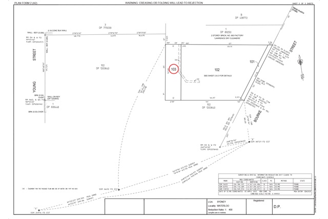 Plan diagram for proposed land classification.