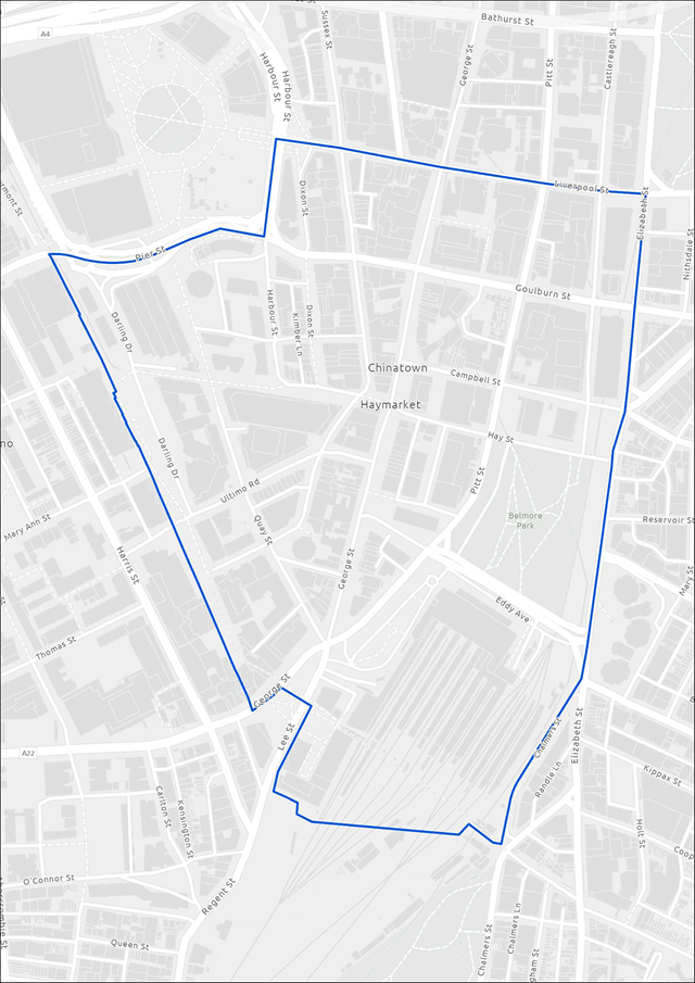 Map of Haymarket consultation