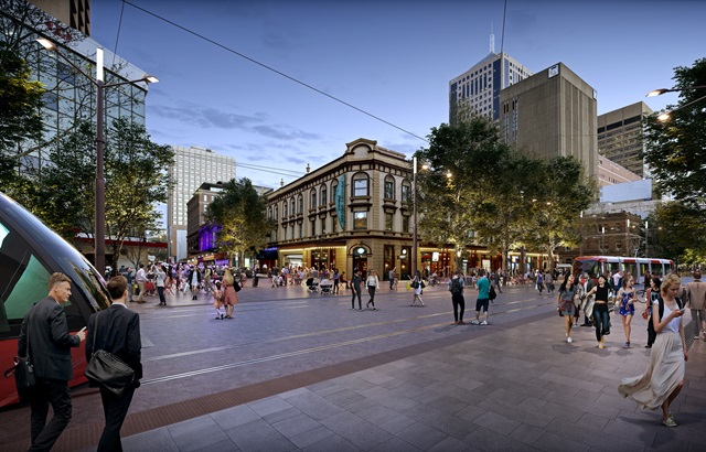 George Street pedestrian boulevard and Devonshire Street public space -  City of Sydney