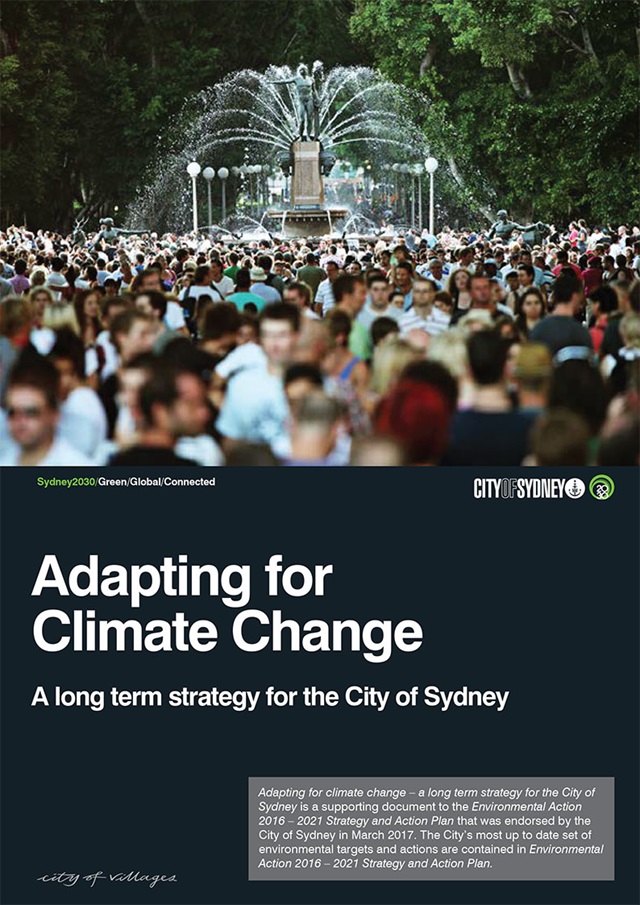 Adapting for climate change - City of Sydney