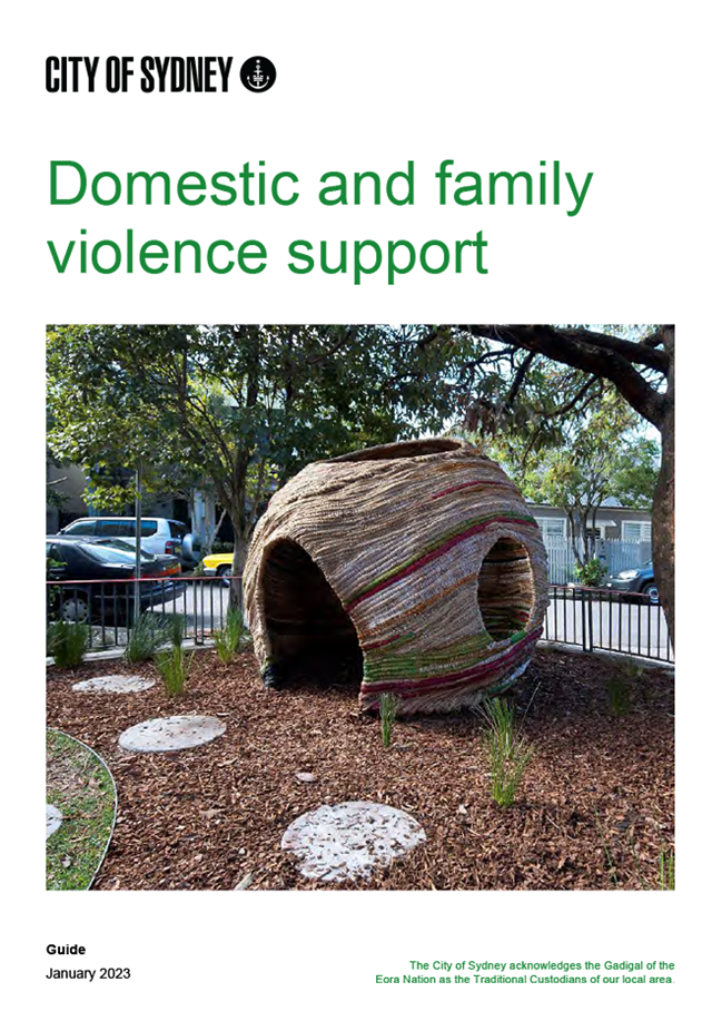 Domestic and family violence support guide cover