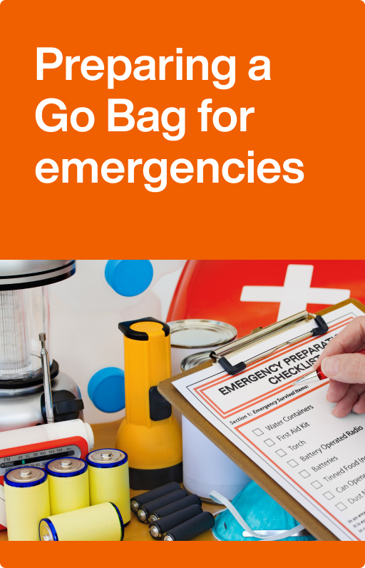 Prepare a Go Bag City of Sydney