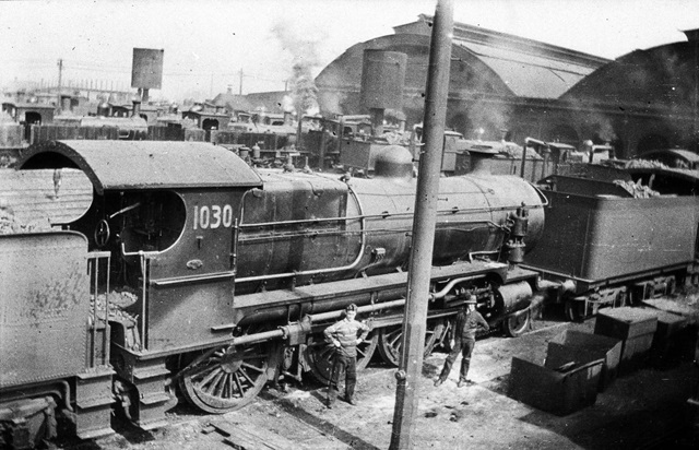 A historic train station.