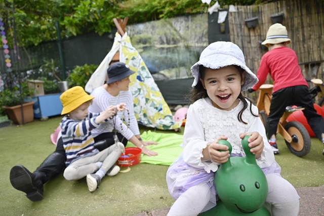 children playing