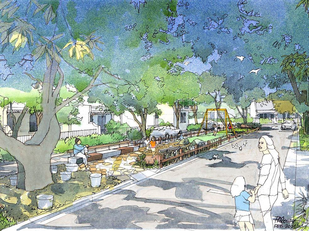 Artist impression, Ethel Street Playground upgrade